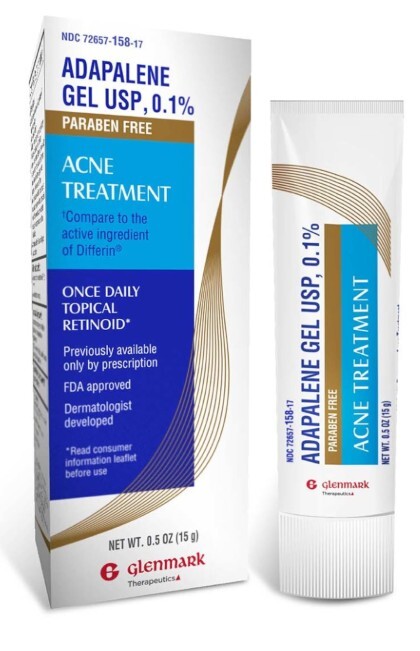 Adapalene Gel 0.1% Tratamiento para el acné, crema retinoide tópica sin parabenos para Cara