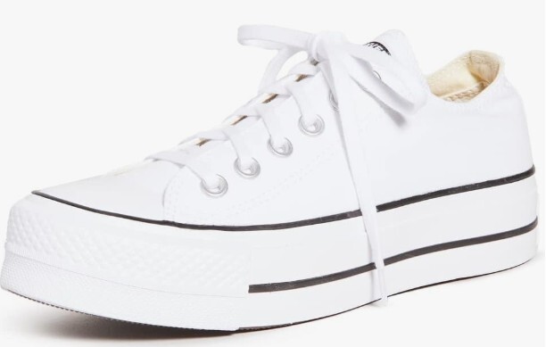 Converse Chuck Taylor All Star – Tenis de plataforma baja para mujer