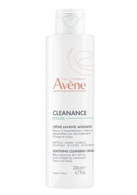 Eau Thermale Avene Cleanance HYDRA Crema calmante, rica hidratante, cuidado complementario para tratamientos de acné de secado, 1.3 onzas.