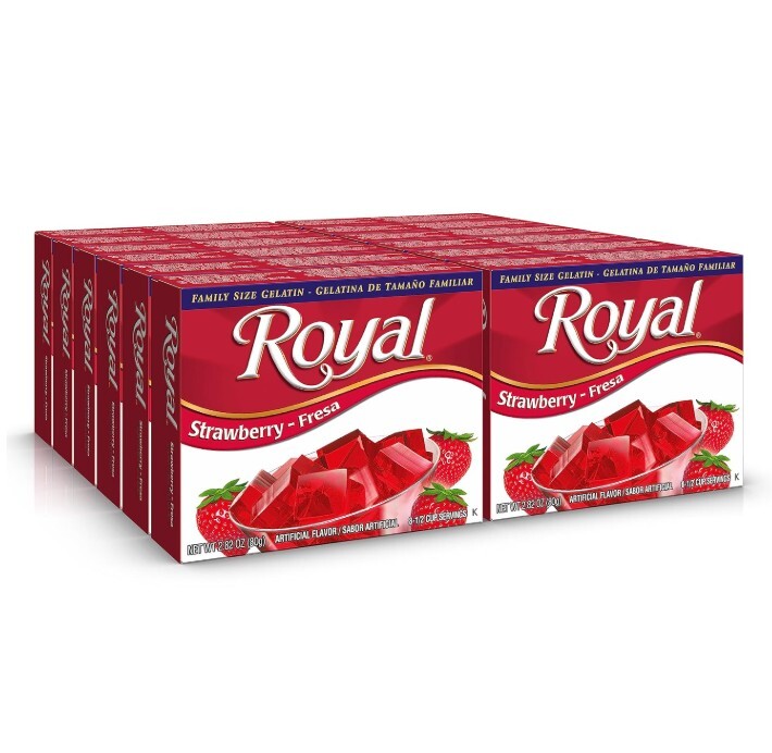 Royal – Gelatina sin azúcar, sabor cereza, 0.32 onzas (paquete de 12)