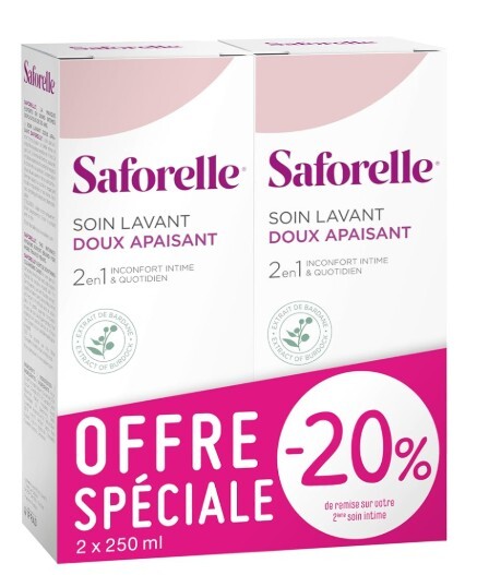 Saforelle Cuidado de limpieza suave 2X250ml
