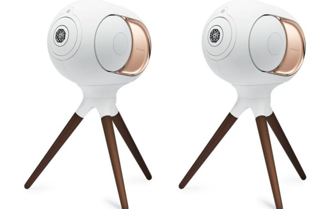 Devialet – Par estéreo Phantom I de 103dB con soporte Treepod – Altavoz inalámbrico de alta fidelidad – Escenario de sonido implosivo – Distorsión cero – Altavoz Bluetooth – Sonido estéreo fuerte