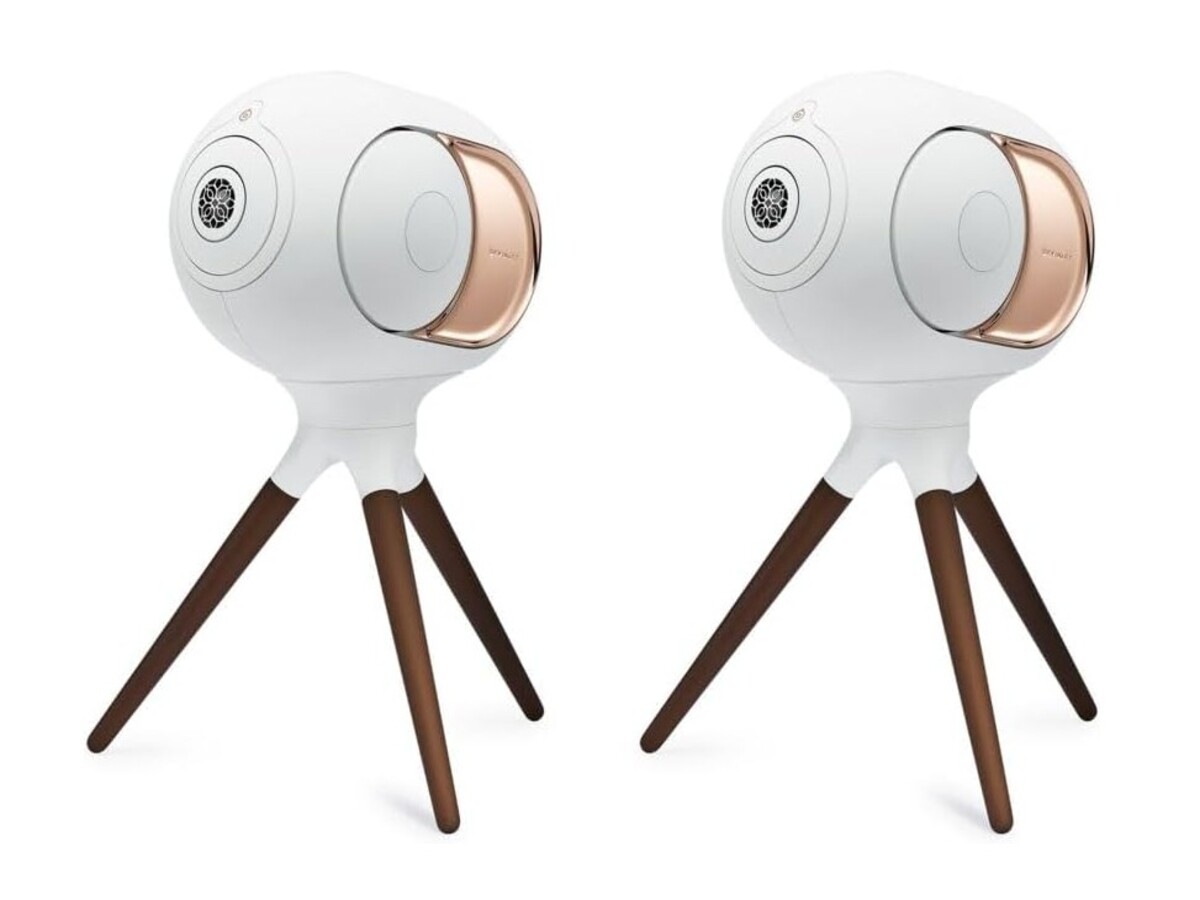 Devialet – Par estéreo Phantom I de 103dB con soporte Treepod – Altavoz inalámbrico de alta fidelidad – Escenario de sonido implosivo – Distorsión cero – Altavoz Bluetooth – Sonido estéreo fuerte