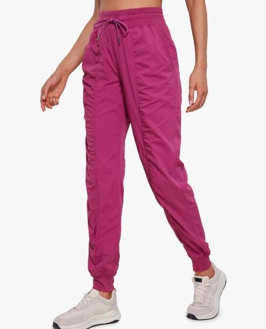 CRZ YOGA – Pantalones casuales deportivos, ligeros, de entrenamiento, para correr al aire libre, con cintura alta y bolsillos, para mujer