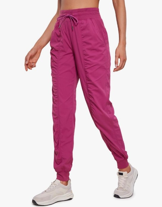 CRZ YOGA – Pantalones casuales deportivos, ligeros, de entrenamiento, para correr al aire libre, con cintura alta y bolsillos, para mujer