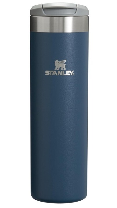 Stanley AeroLight Transit Bottle – Botella de 20 onzas | Con bloqueo a través de la tapa | Botella de agua o taza de café de viaje resistente a fugas | Acero inoxidable aislado ligero | Sin BPA | Azul