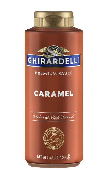 Ghirardelli Botella exprimible de salsa de caramelo, 16 onzas (paquete de 1)