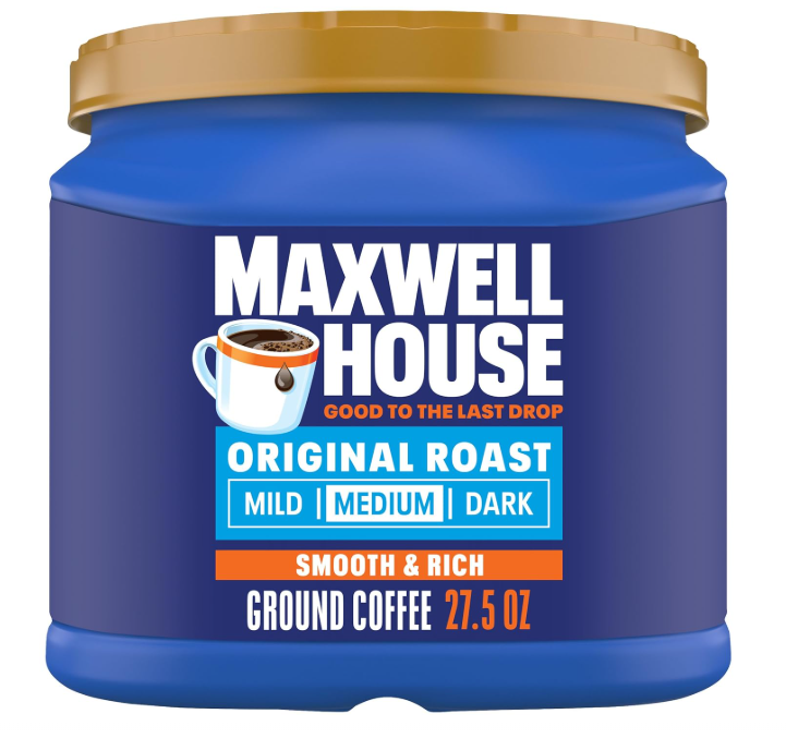 Maxwell House Café molido tostado original medio de 27.5 oz