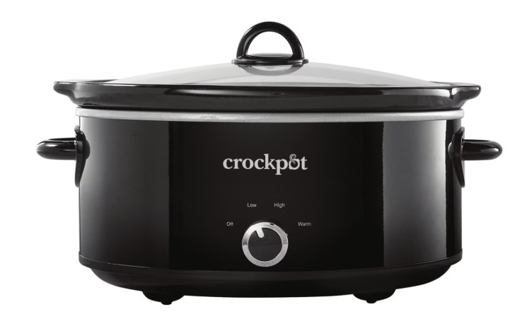 Crock-Pot Manual 7-Quart Slow Cooker, Black